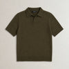 Italian Merino/Cotton Polo campaign 09|forest khaki