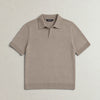 Italian Merino/Cotton Polo campaign 09|shadow grey