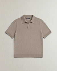 Italian Merino/Cotton Polo campaign 09|shadow grey