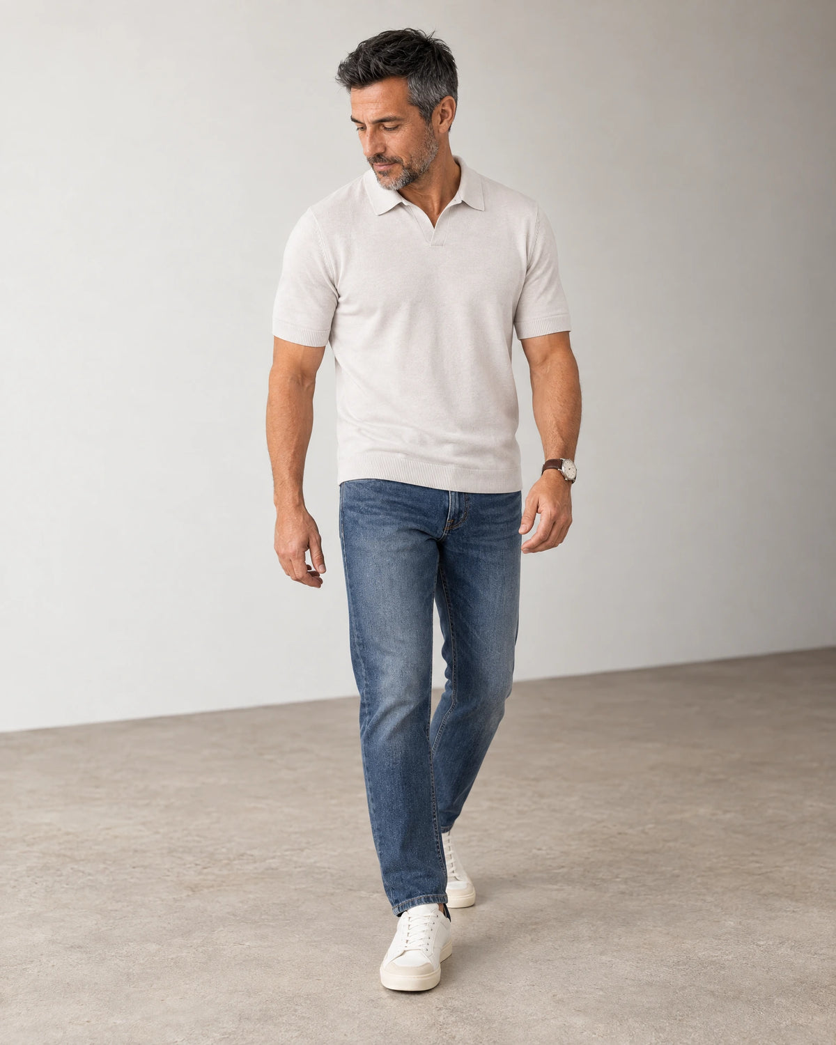 
Italian Merino/Cotton Polo campaign 06