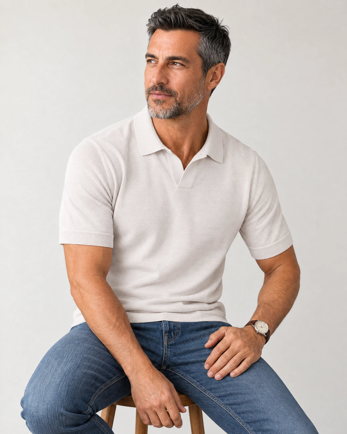 
Italian Merino/Cotton Polo campaign 07