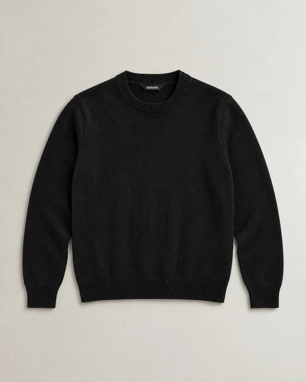 Italian Merino Wool Knit Jumper campaign 09|black