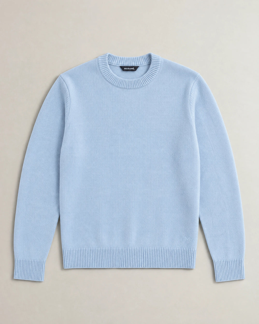 Italian Merino Wool Knit Jumper campaign 09|blushing blue