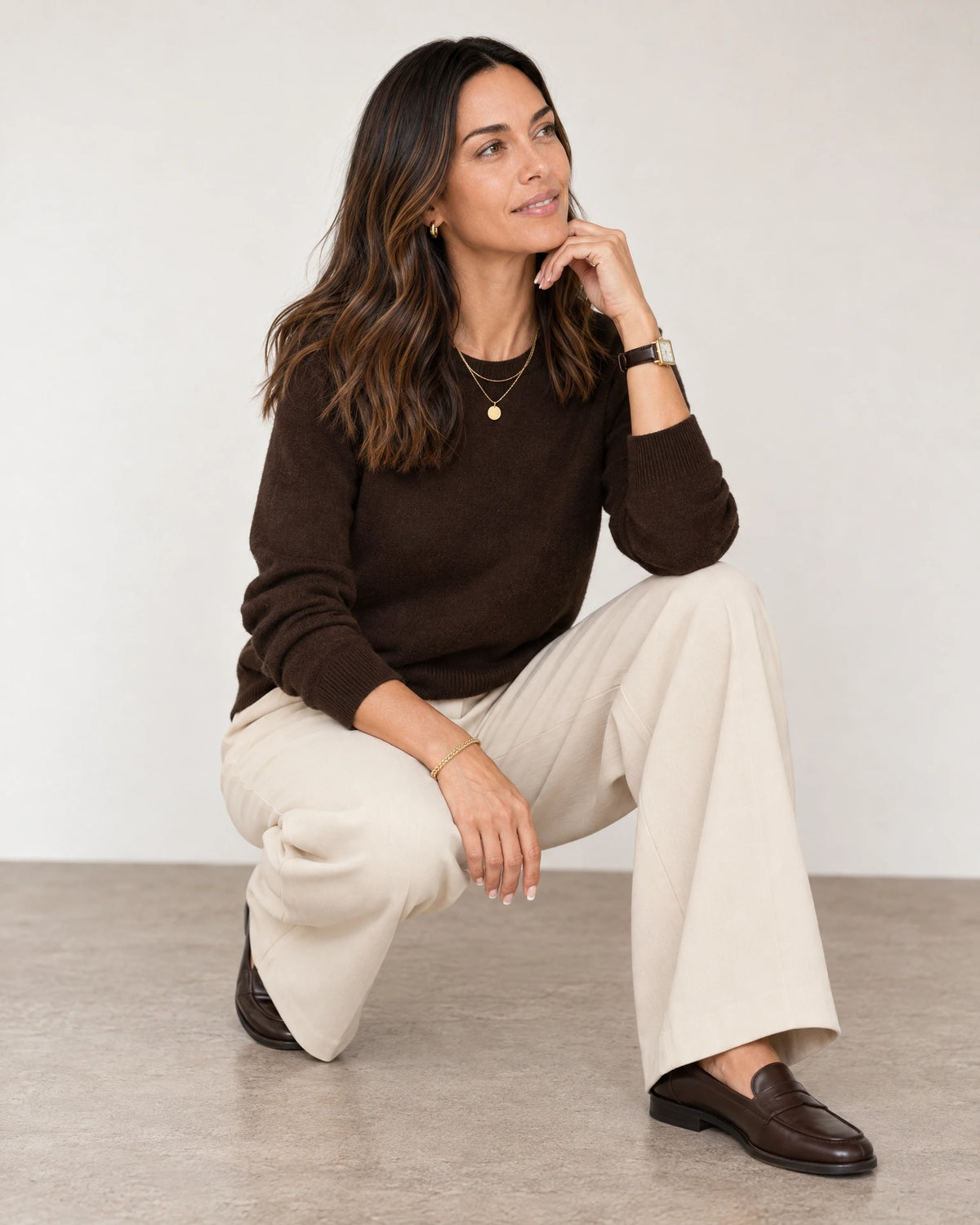 
Italian Merino Wool Knit Jumper campaign 07