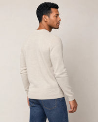 Italian Merino Wool Knit Jumper campaign 04|speckled grey