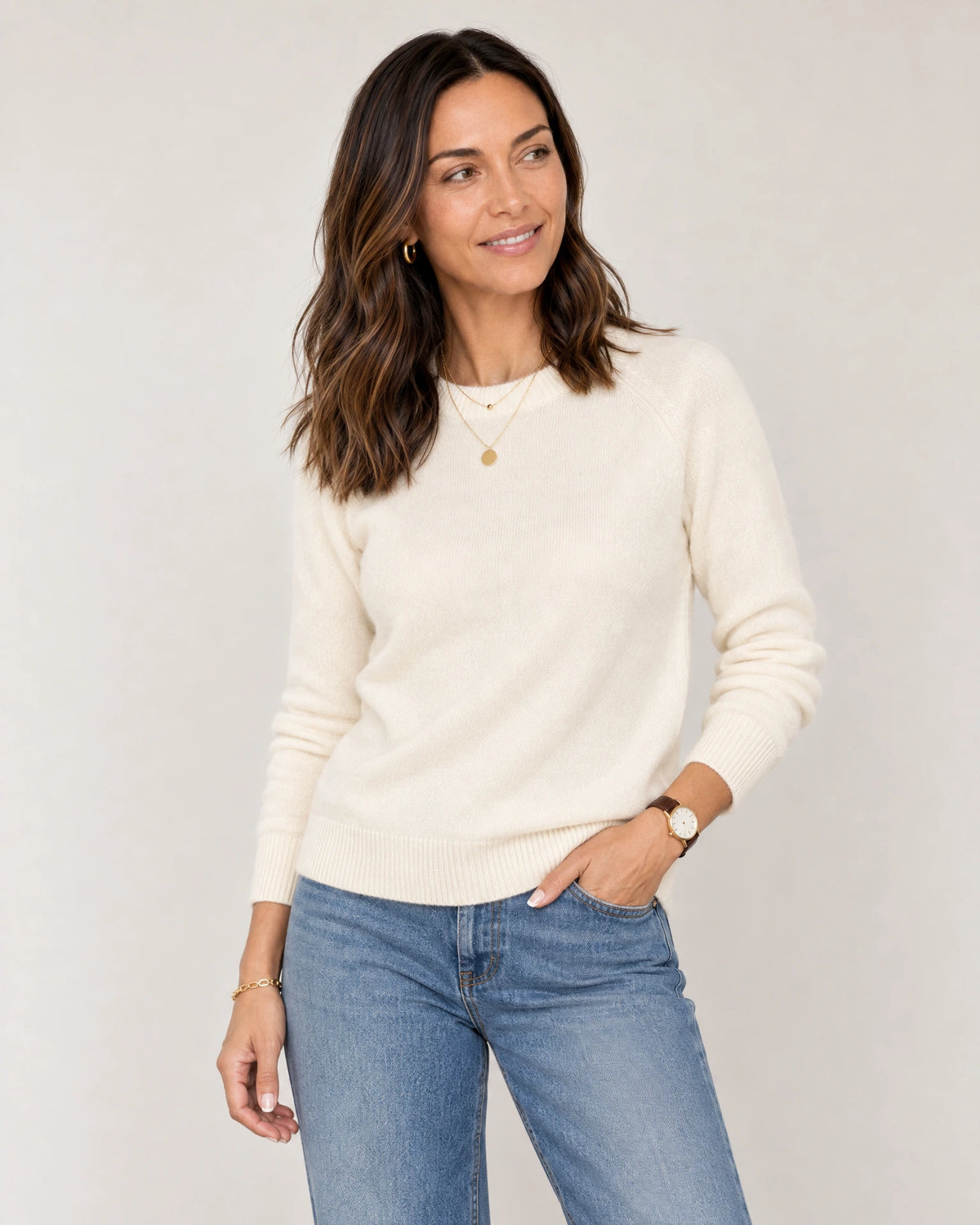 
Italian Merino Wool Knit Jumper campaign 05