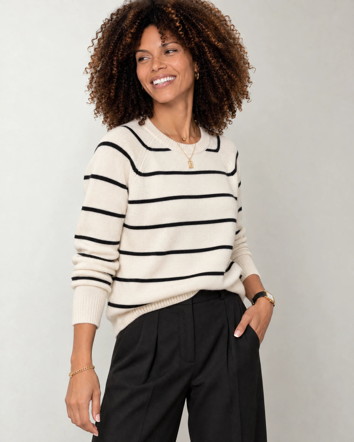 
Italian Merino Wool Knit Jumper campaign 05