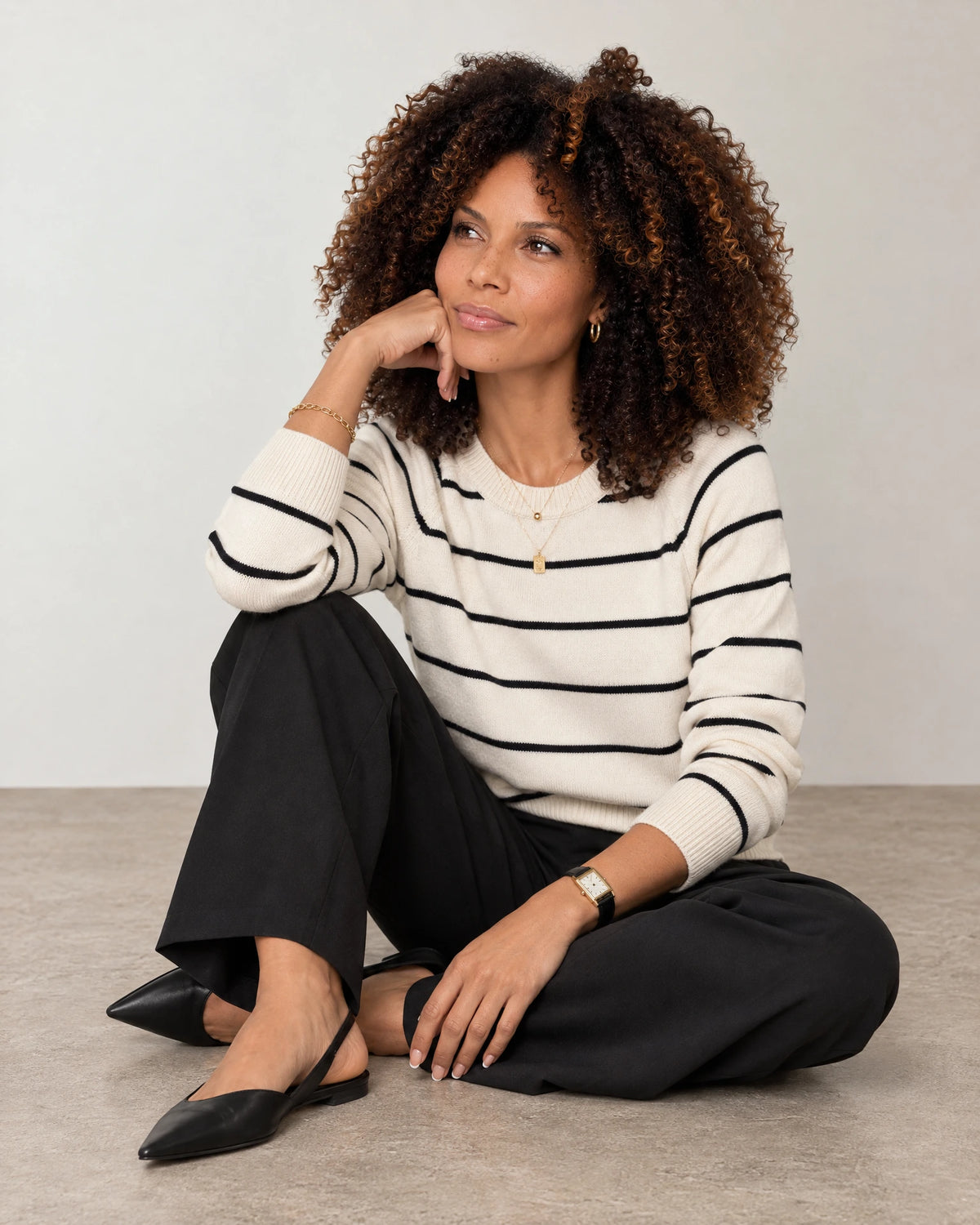 
Italian Merino Wool Knit Jumper campaign 07