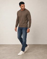 Italian Merino Wool Knit Jumper campaign 06|wholemeal