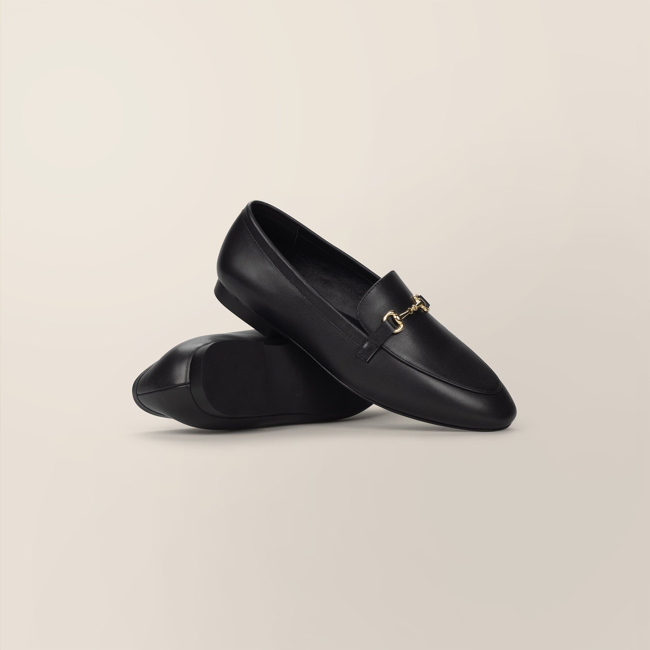 Leather Buckled Loafers