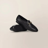 Leather Buckled Loafers