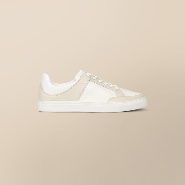 Leather Contrast Trainers