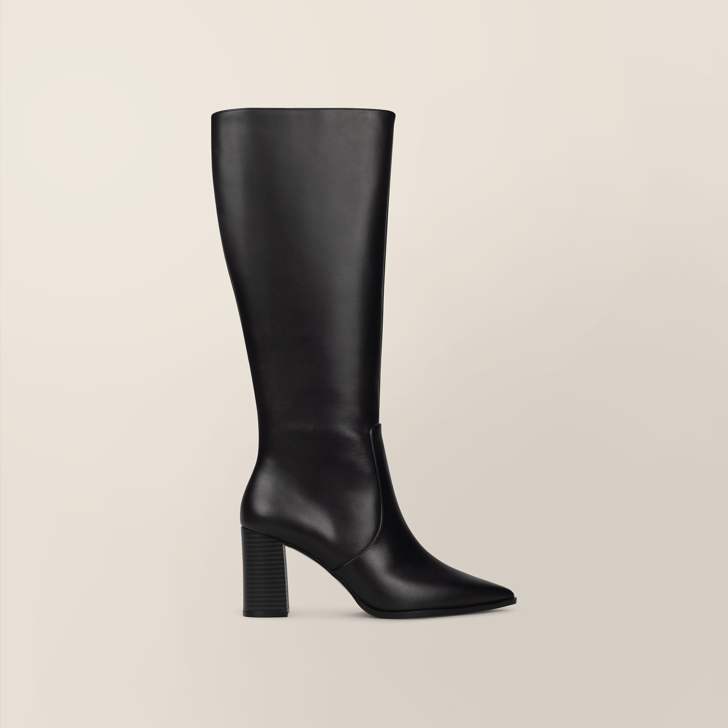Leather Knee-High Boots