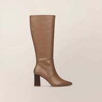 Leather Knee-High Boots