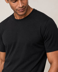 Lightweight Lyocell Blend T-Shirt campaign 03|black