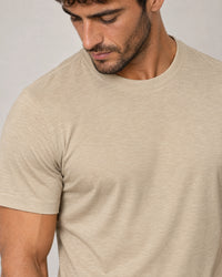 Lightweight Lyocell Blend T-Shirt campaign 03|canyon clay