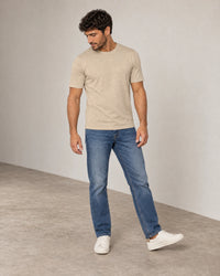 Lightweight Lyocell Blend T-Shirt campaign 06|canyon clay