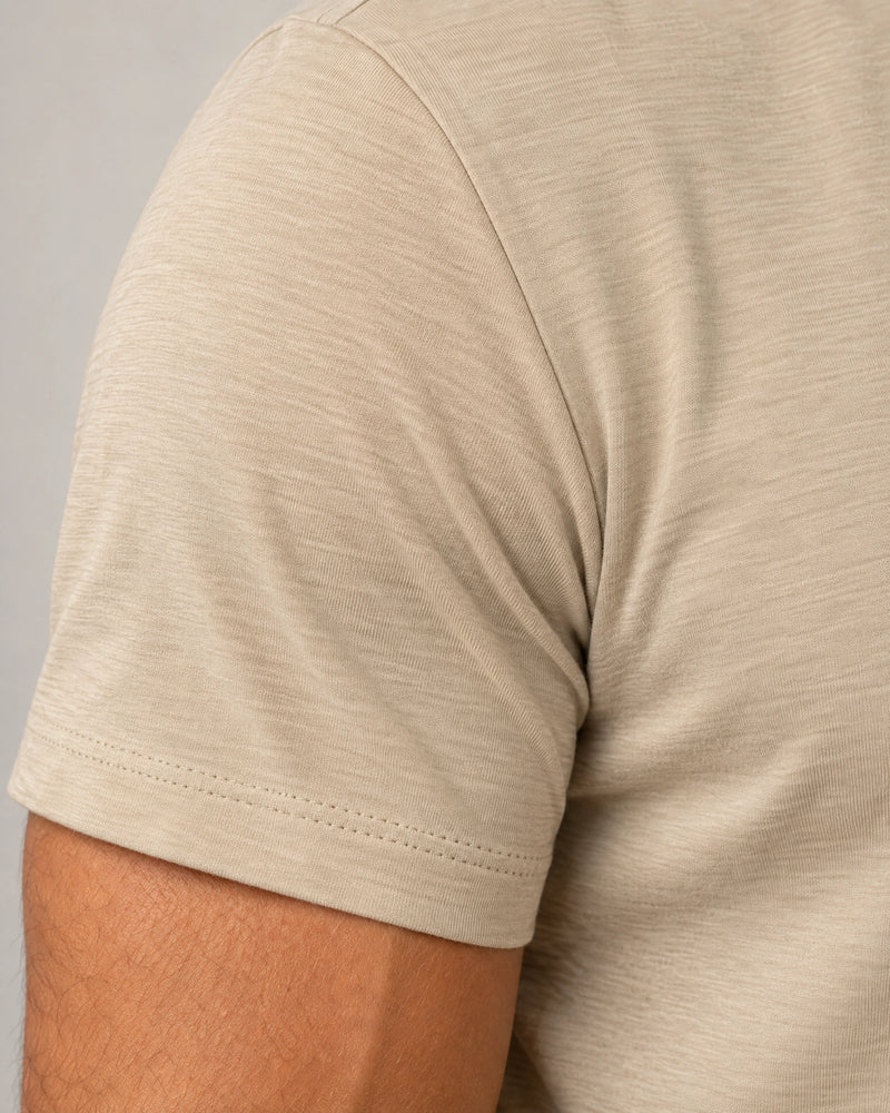 Lightweight Lyocell Blend T-Shirt campaign 08|canyon clay