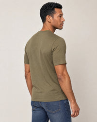 Lightweight Lyocell Blend T-Shirt campaign 04|olive