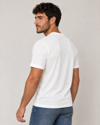 Lightweight Lyocell Blend T-Shirt campaign 04|white