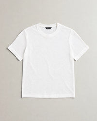 Lightweight Lyocell Blend T-Shirt campaign 09|white