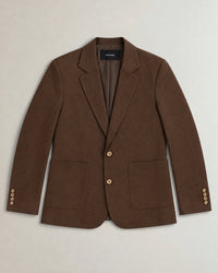 Linen Blend Blazer campaign 09|brown linen