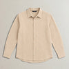 Linen Blend Long Sleeve Shirt campaign 09|drift beige