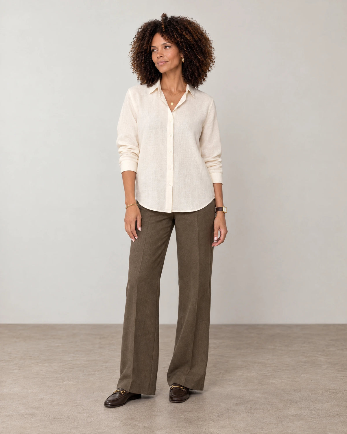 
Linen Blend Long Sleeve Shirt campaign 02