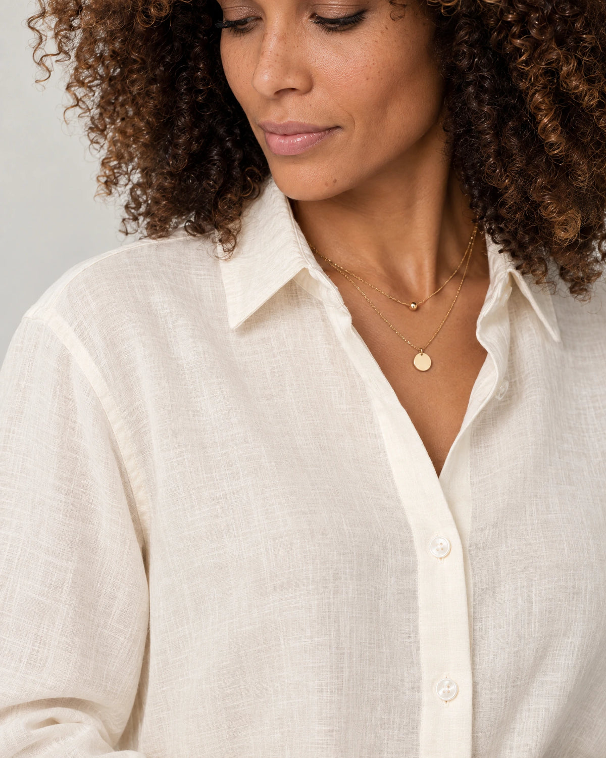 
Linen Blend Long Sleeve Shirt campaign 03