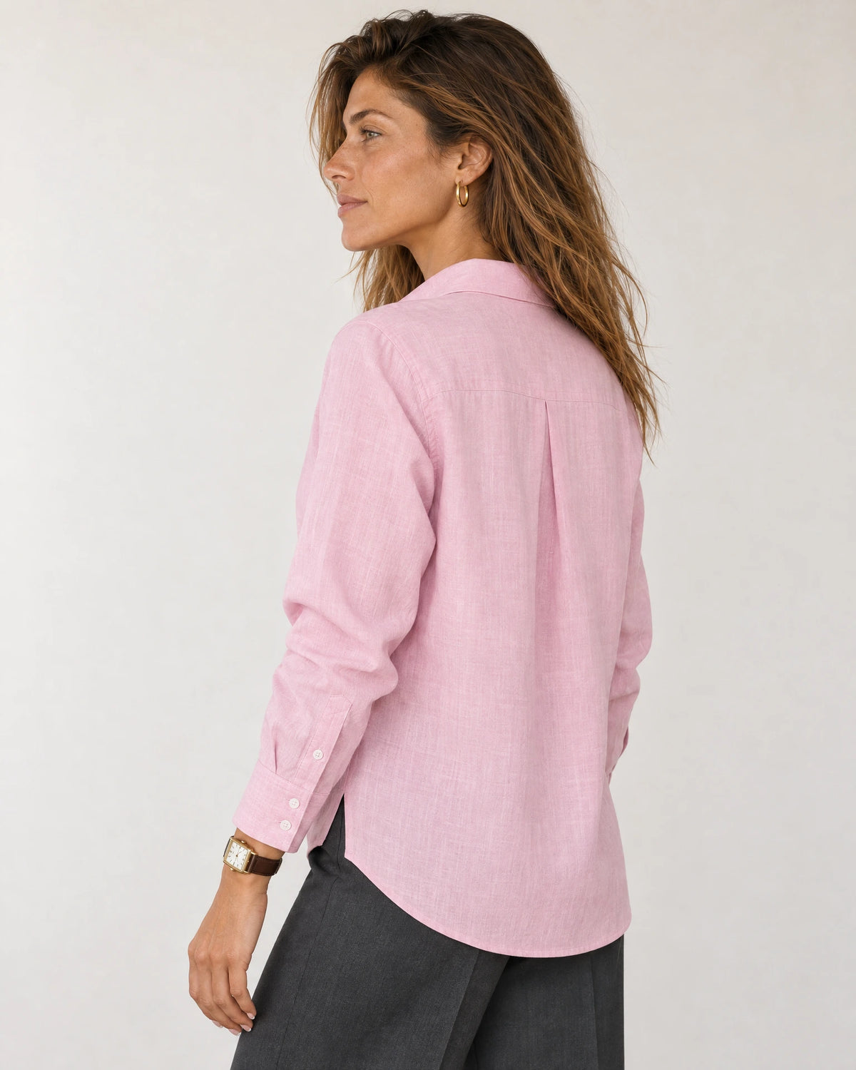 
Linen Blend Long Sleeve Shirt campaign 04