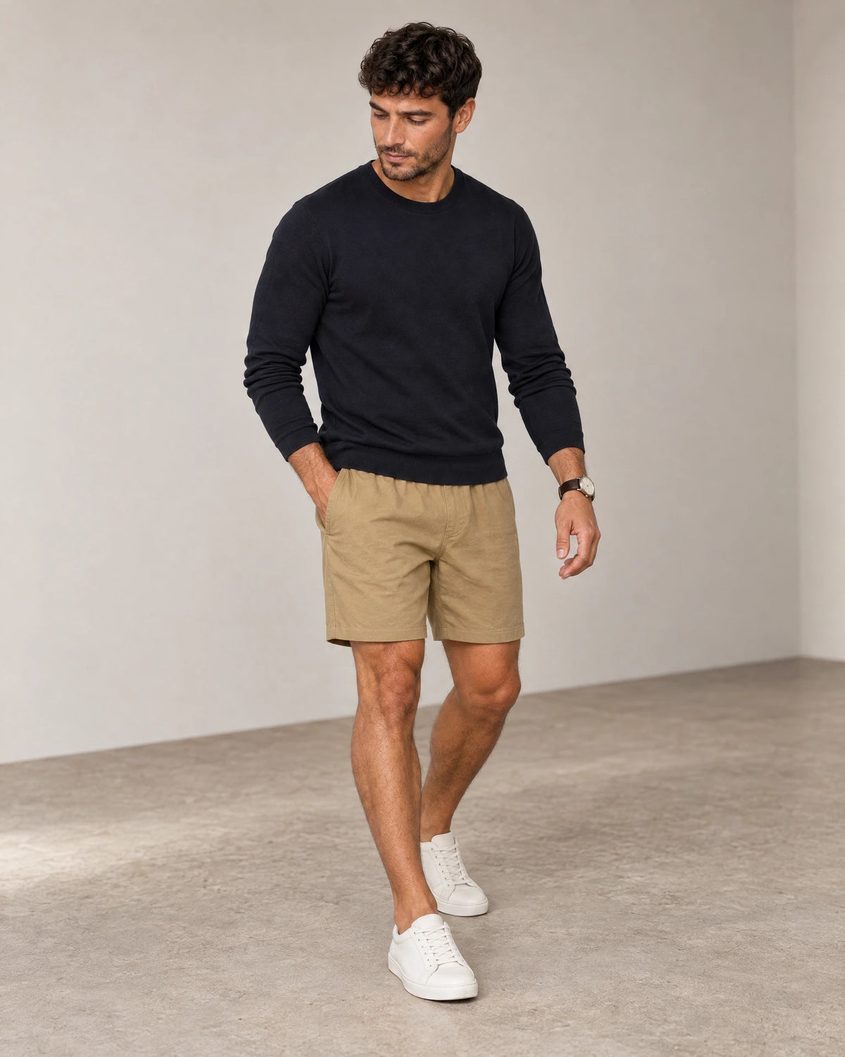
Linen Blend Shorts campaign 06
