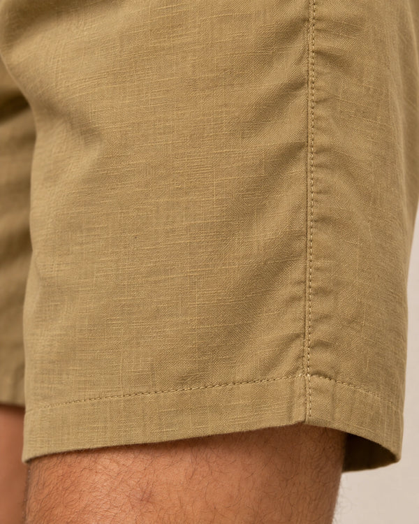 Linen Blend Shorts campaign 08|barley green