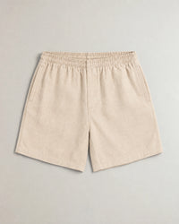 Linen Blend Shorts campaign 09|natural sand