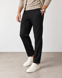 Linen Blend Trouser campaign 05|black