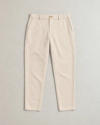 Linen Blend Trouser campaign 09|woven sand