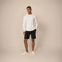 Lyocell Blend Long Sleeve Logo T-Shirt