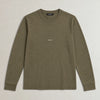 Lyocell Blend Long Sleeve Logo T-Shirt campaign 09|olive