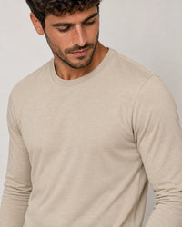 Lyocell Blend Long Sleeve T-Shirt campaign 03|canyon clay