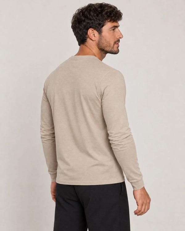 Lyocell Blend Long Sleeve T-Shirt campaign 04|canyon clay