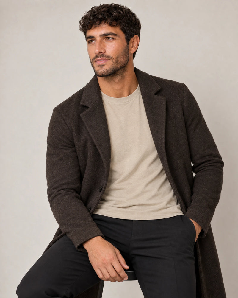 Lyocell Blend Long Sleeve T-Shirt campaign 07|canyon clay