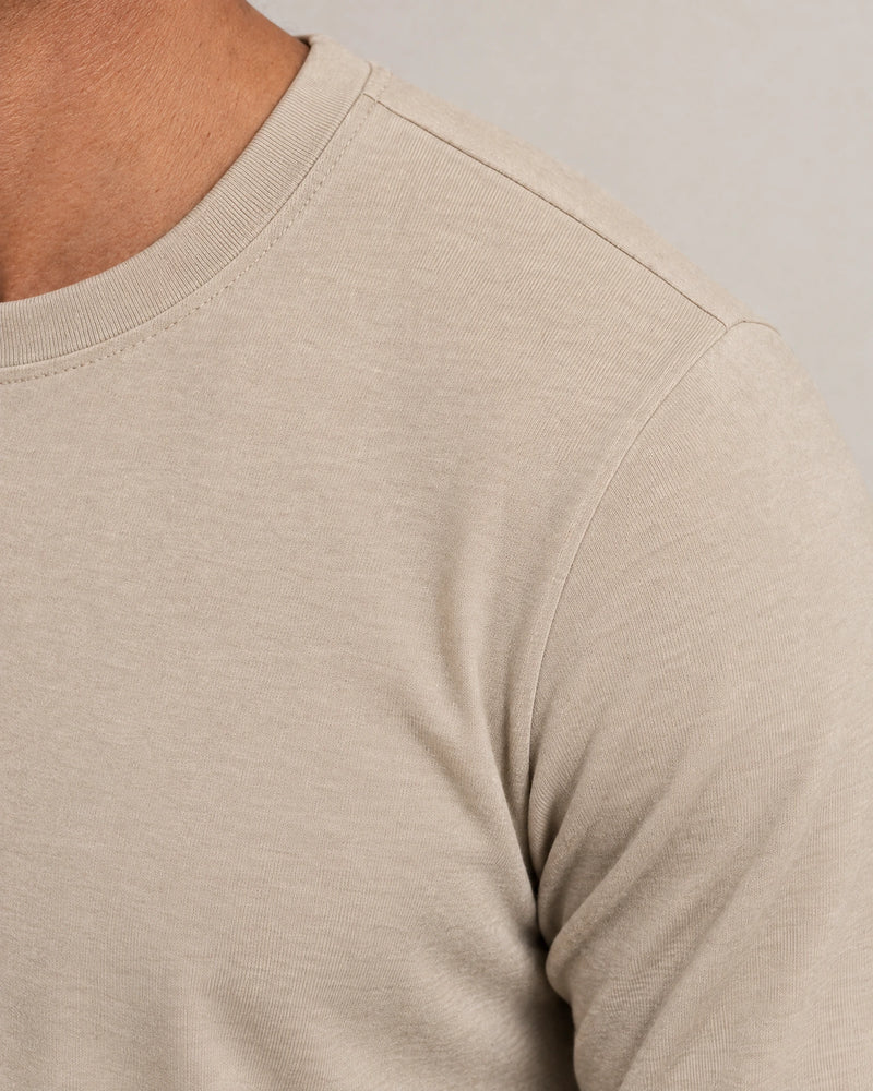 Lyocell Blend Long Sleeve T-Shirt campaign 08|canyon clay