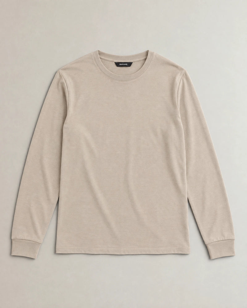 Lyocell Blend Long Sleeve T-Shirt campaign 09|canyon clay