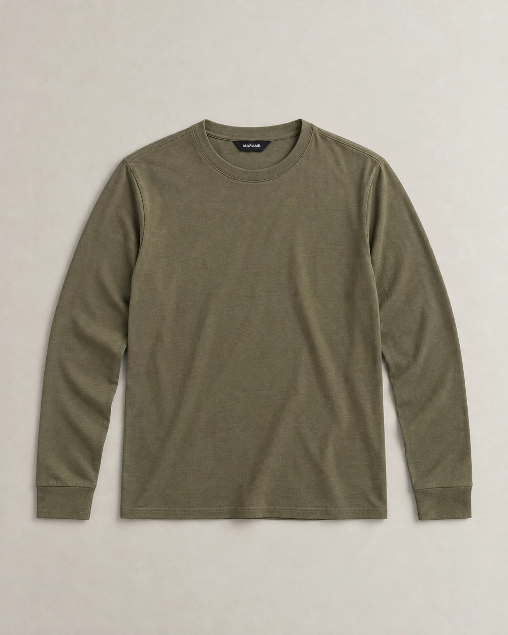Lyocell Blend Long Sleeve T-Shirt campaign 09|olive