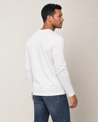 Lyocell Blend Long Sleeve T-Shirt campaign 04|white