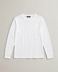 Lyocell Blend Long Sleeve T-Shirt campaign 09|white