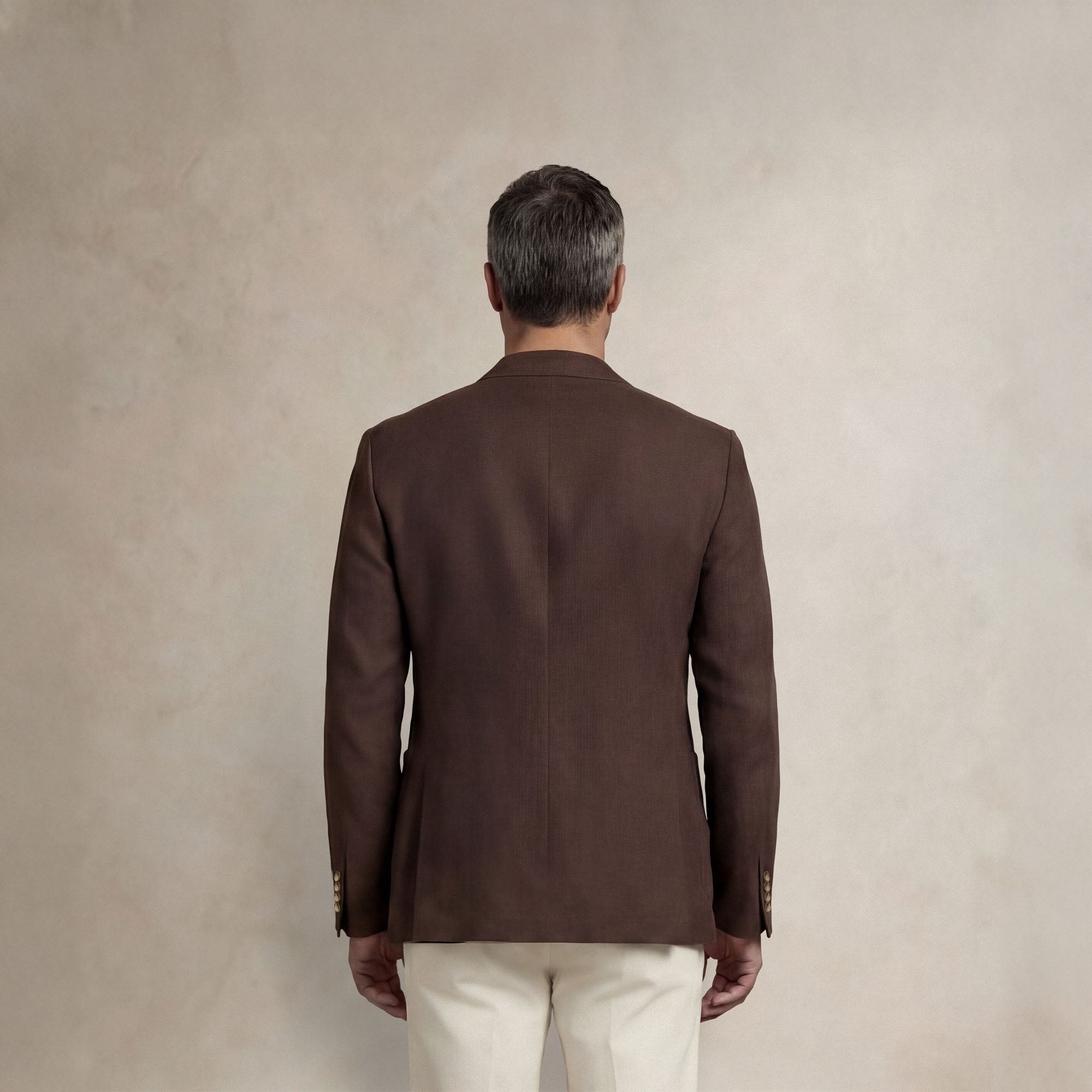 back |brown linen