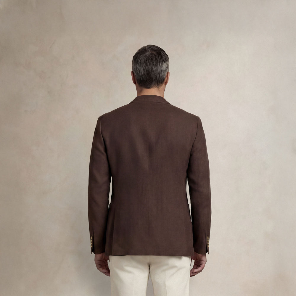 back |brown linen