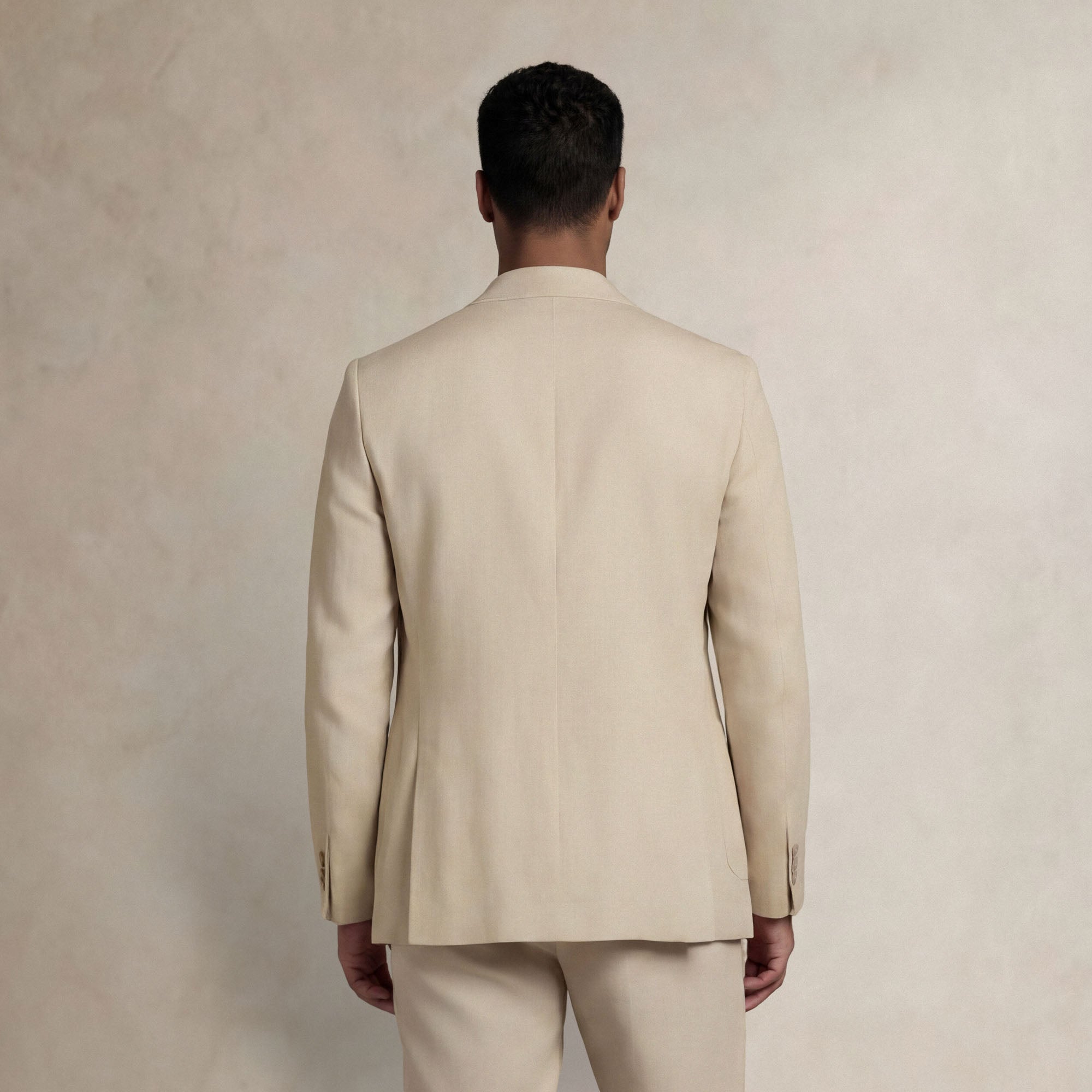 back |beige linen