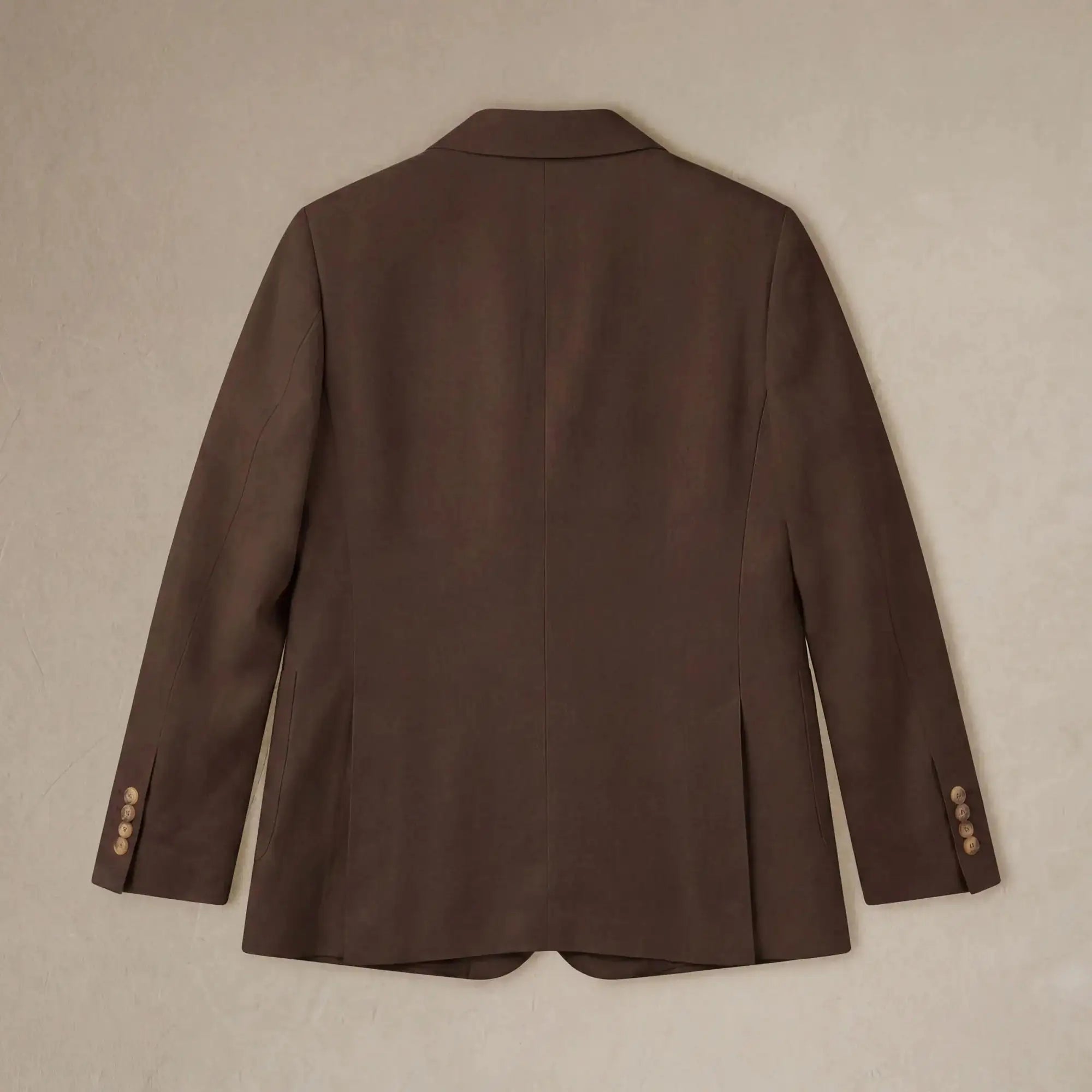 flat lay back |brown linen