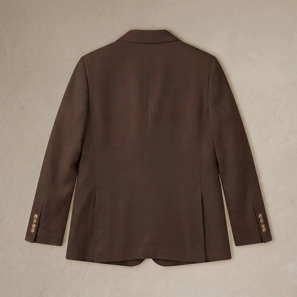 flat lay back |brown linen
